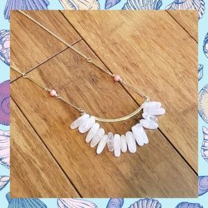 Pink Quartz Statement Necklace